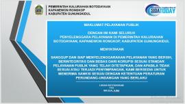 Maklumat Pelayanan Publik Botodayaan